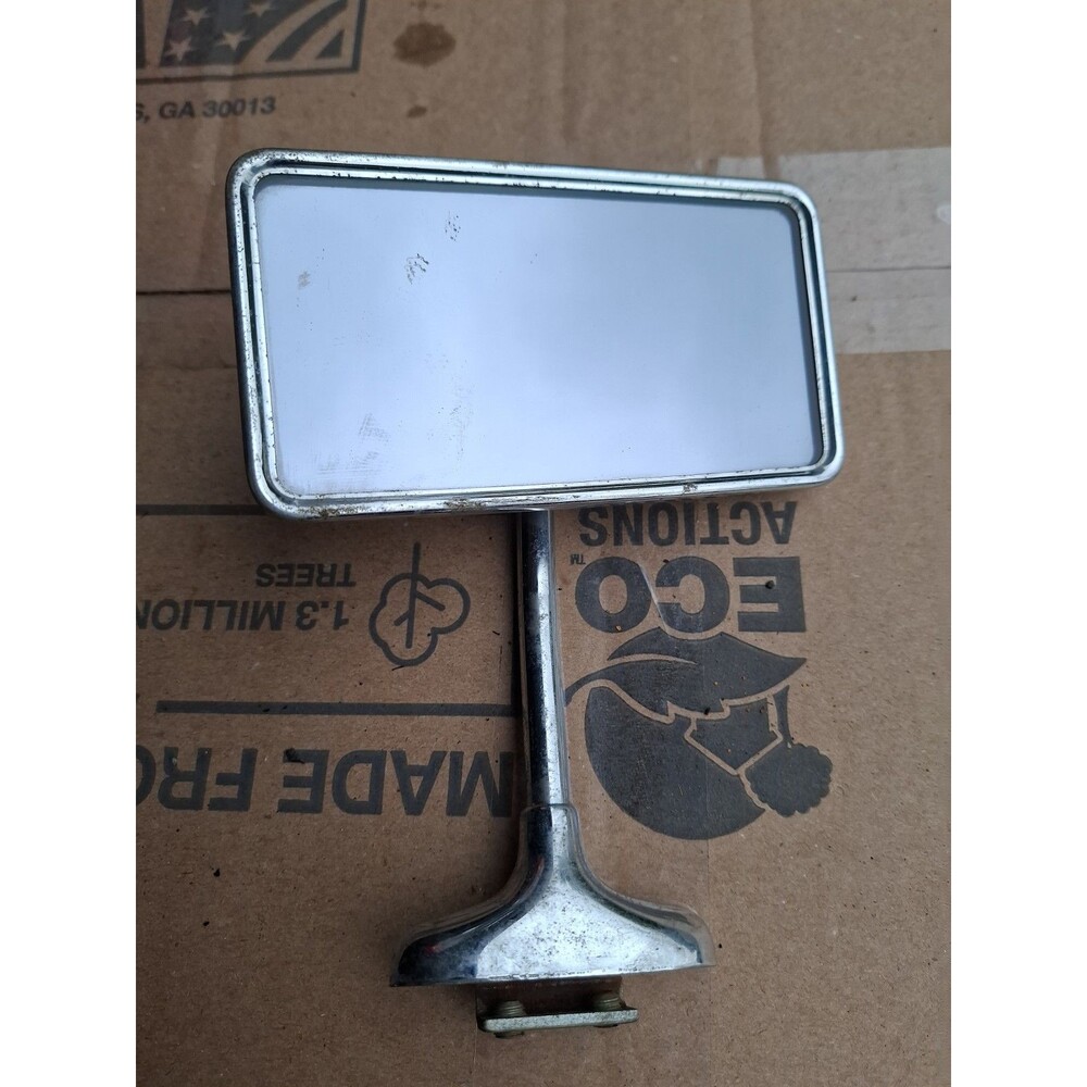 Vintage Clamp On Rectangular Side View Mirror Car Truck Hot Rat Rod